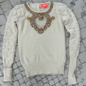 Manoush Paris Embellished Sweater, Sz 34FR (XS)